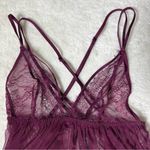 Victoria's Secret Victoria’s Secret Plum Purple Sheer Strappy Slip Dress Nightie Photo 1
