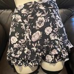 Wet Seal Wet Seal Black Floral Ruffle Shorts Size Small Photo 0