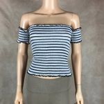 Crave fame Smocked Crop Top NWT SMALL Photo 3