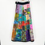 Handmade Womens VTG Vintage Artsy Boho Hippie Patchwork Floral Maxi Skirt Photo 7