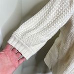 Guess Jeans Open Front Cotton Knit Sweater Cardigan Women’s Size Large Cream Photo 3