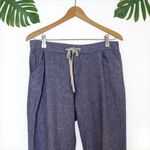 Old Navy  High-Waisted Chambray Linen Blend Crop Pants - 6 Photo 5