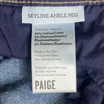 Paige Denim Skyline Ankle Peg Dixie Blue Jeans Size 29 Photo 3