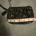 Coach  wristlet black silver shimmer Photo 4