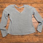 Jolt ‎ Brand Knit Sweater Green Sz Small Crossed Pattern On Back Photo 2