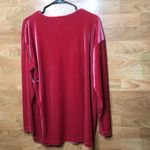 Newport News Sheen Velour Crystal Zippered Blouse Photo 1