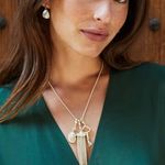 Kendra Scott  Zosia Long Pendant Necklace in Antique Silver‎ Photo 1