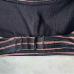 Xhilaration Orange and Black Metallic Striped Bikini Cut Out Top Size Small Photo 4