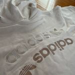 Adidas Crop Hoodie Beige Pink Photo 4