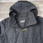 Ellen Tracy  Black Leopard Print Rain/Trench Coat Photo 4