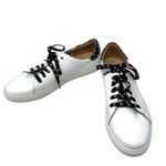 Jack Rogers Jack Rogers Rory Sneaker White Leather Black Floral Size US 10 Photo 3