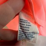 American Eagle Boho Blouse, Tunic Style Sheer Coral Pink Top, Tie Front, Size XS Photo 7