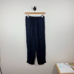 Quince Women’s Pull On Linen Pants in Navy Blue Size XS Photo 5