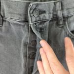 PacSun High-rise Straight Leg Jeans Black Distressed Women's Size 29 Rigid Denim Photo 7