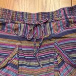 Free People Sweet Escape High Waist Harem Woven Striped Pants Pouch Pockets XS Photo 8