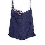 VTG 60s Candy Dot Button Bead Hippie Shoulder Bag Blue Photo 6