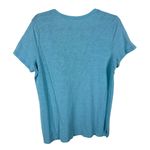 Felina Blue Short Sleeve Lightweight V-Neck Cotton Modal T-Shirt Size L Photo 1