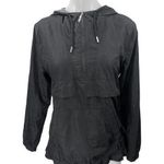 Abercrombie & Fitch Black Long Sleeve Hoodie Hooded Windbreaker Coat Jacket M Photo 0