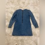 Free People  Blue Denim Long Sleeve Dress Sz4 Photo 5