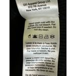 DKNY Medium Black Ribbed Henley Long Sleeve Bodysuit Snap Front Photo 7