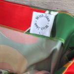 With Jean Naomi Satin Midi Skirt Geo Print Green Large Photo 7