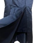 Fame and Partners Plus Size Sarah Midi Gown Duchess Satin Navy Size 22 NWT Photo 4