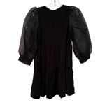 TCEC Sheer Puff Sleeve Babydoll Dress Womens Small Grunge Goth Whimsigoth Witch Photo 4