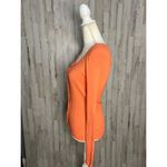 FRNCH NWT Paris Women's Orange Cardigan Sweater Medium Long Sleeve Casual Photo 7