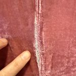 Free People  x CP SHADES Cara Velvet Button Down Shirt in Pink size‎ Small Photo 6