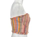 Pilcro Women’s Size M Rainbow Smocked Top Festival Going Out Strapless Photo 3