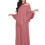 KOH KOH Strapless Evening Off Shoulder Hoco Floor Length Dress Maxi Plus 2X FLAW Size XXL Photo 0