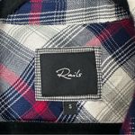 Rails Plaid Flannel Long Sleeve Shirt Dress Tie Waist Size S Photo 2