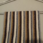 Cejon Sparkle Earthtones Striped Fringed Fall Winter Scarf Gray Photo 4