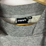 Mono B Gray Floral Lace Relaxed Fit Hoodie Sweatshirt S/M Size M Photo 5