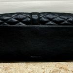 Rebecca Minkoff Quilted Leather Clutch. Black Photo 1