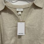 Monki  knitted polo sweater in off-white Photo 1
