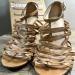 Coach Tan Fantasia Strappy Stiletto Heels Size 8B Photo 7