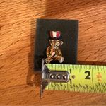 Avon patriotic teddy bear pin/brooch vintage gold toned Red Photo 5