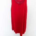 Womens Swim Cover Up Size S Red Lace Trim Slip Dress Beachwear Boho Coastal Photo 2