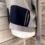 Tommy Hilfiger Tommy Jeans Grey & Navy Waffle Knit Cotton Hoodie Photo 4