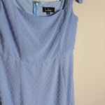 Lulus  Bimini Periwinkle Blue Swiss Dot Tie-Strap Midi Dress Photo 2