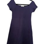 Parker Women's Navy Blue Drop Shoulder A Line Dress Medium Photo 2