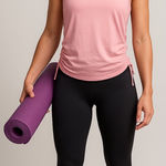 GapFit Pink Ruched Racerback Tank Top Women’s Large Photo 0