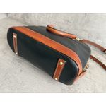 Dooney & Bourke VTG  Zip Pebble Grain Leather Dome Satchel Top Handle Bag Black Photo 6