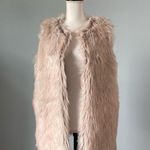 Rachel Zoe | Pale Pink Faux Fur Vest Sz M Photo 6