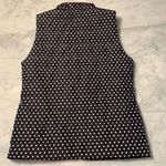 Michael Kors MICHAEL MK  Puffer Vest Black & White Polka Dot Sz M Photo 3
