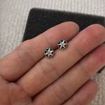 7mm Small Star Stud Earrings for Men Women Streetwear Hip Hop Punk Unisex Silver Photo 5