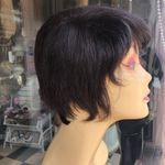 Human hair wig short pixie short short And SHORT Black Photo 3