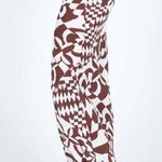 Princess Polly Bekka Brown & White Patterned Maxi Skirt 4 Photo 3