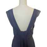 Mori Lee NWT  Bridesmaids 21734 Chiffon V-neck Straps Sleeve Dress Dusk Size 8 Photo 9